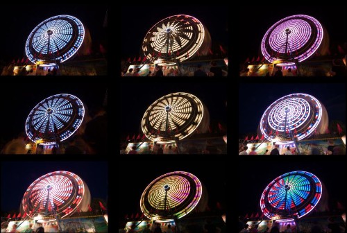 Various ferris wheel shots
